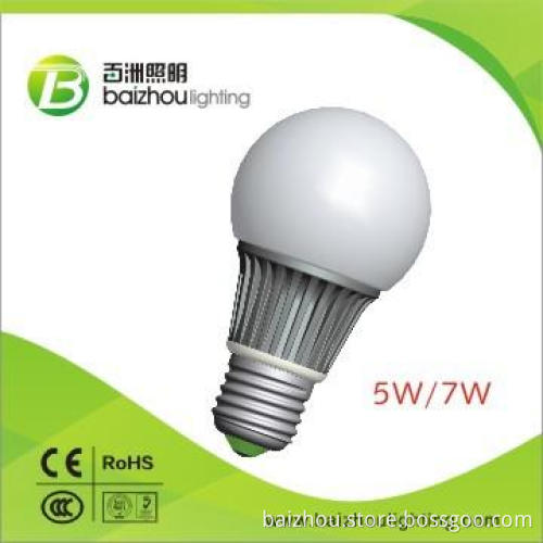 LED Bulb- 5W Hot selling Baizhou NEW-E26/E27/B22 with 80Ra 300?